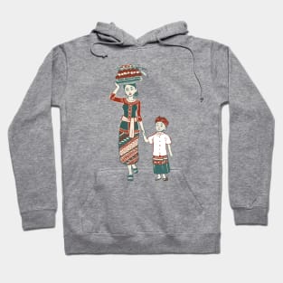 People of Bali - Balinese Mom and a Kid Hoodie